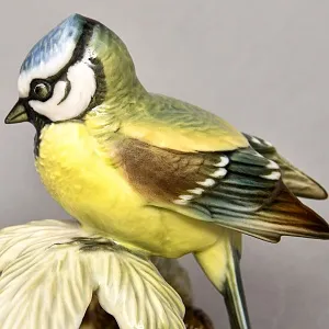 Фарфоровая Статуэтка «Пара Птиц - Синички», Hutschenreuther Германия - 1969 год.