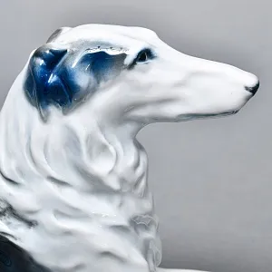 Коллекционная статуэтка «ОХОТНИЧЬЯ СОБАКА. Русская псовая борзая», Фарфор ROSENTHAL Германия.