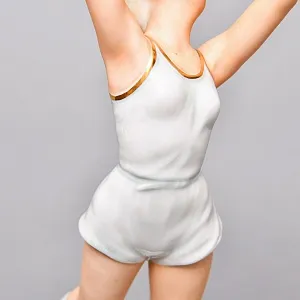 Коллекционная Фарфоровая статуэтка «Девушка Волейболистка», Schau Bach Kunst Германия, 1953 - 1958 годы. 