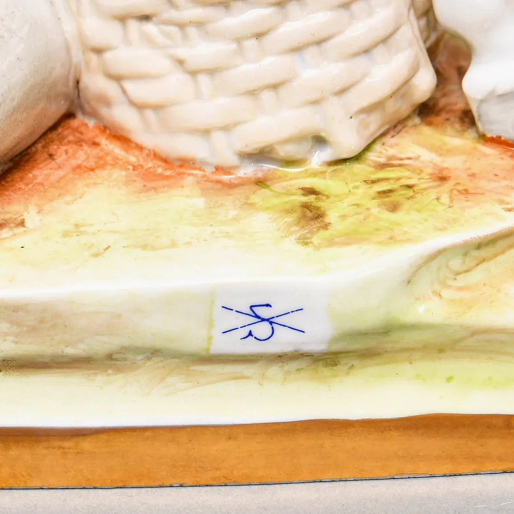 Редкая Коллекционная статуэтка «Наполеон Бонапарт на коне», Фарфор Scheibe - Alsbach Германия.