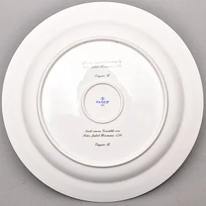 Большое Коллекционное Блюдо - Тарелка «Привал на Охоте» Фарфор KAISER Германия.