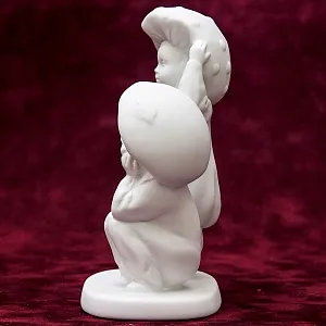 Коллекционная Авторская Статуэтка «Грибочки» из серии «Детский Утренник», фарфор ИФЗ, Россия.