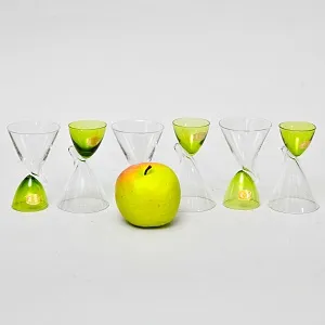 Редкость!!! Набор - Хрустальные Рюмки «Перевёртыши», VAL SAINT LAMBERT Бельгия, cередина ХХ в.