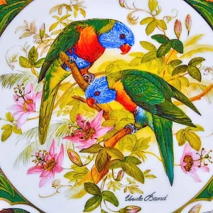 Редкость! Коллекционная Тарелка «Попугай» Фарфор, Hause Schirnding, Германия - 1994 год.