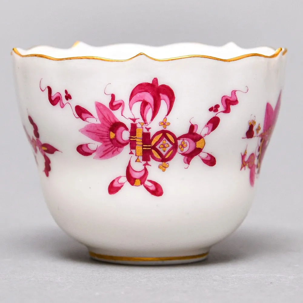 Коллекционная Кофейная пара «Розовый Дракон», MEISSEN Германия, первая половина ХХ века. 