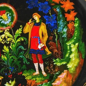 Коллекционная Тарелка «Сказка - КАМЕННЫЙ ЦВЕТОК» Фарфор - ЛФЗ, СССР - 1990 год.