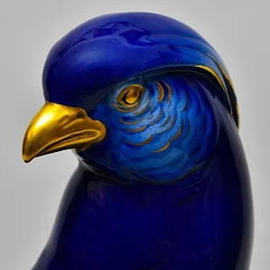 Антикварная Фарфоровая Статуэтка «Птица - Королевский Фазан», VOLKSTED Германия, 30-е гг. ХХ века.