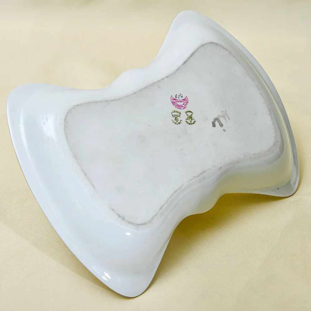 Винтажная Сервировочная Корзинка - Менажница «Букет» Фарфор Limoges Лимож Франция.