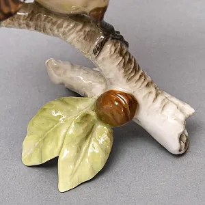 Коллекционная Фарфоровая статуэтка «Птица. Варакушка c добычей», Hutschenreuther Германия.