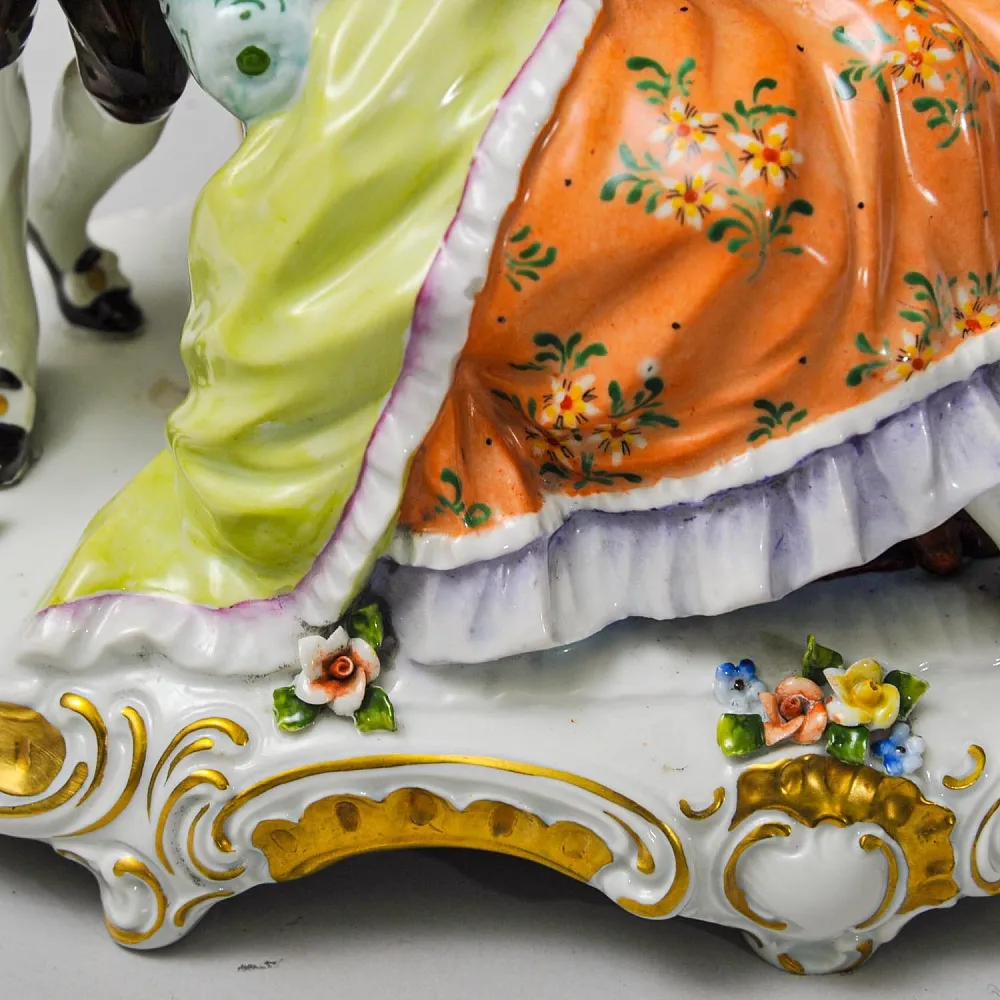 Коллекционная Фарфоровая Статуэтка «Музыкальный Дуэт», Unterweissbach 1958 - 1976 годы.