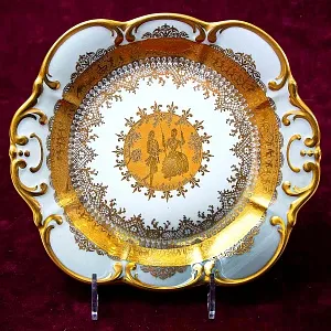 Авторское Блюдо - Тарелка «Дама с Кавалером» DW PORZELLAN-MANUFAKTUR.