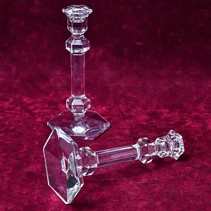 Два Хрустальных Подсвечника VAL SAINT LAMBERT Бельгия, 60 -е годы ХХ века.