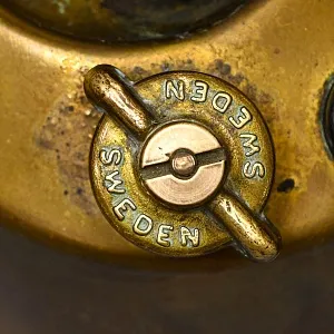 Винтажная Бензиновая Горелка - Паяльная Латунная Лампа, Швеция середина ХХ века. 