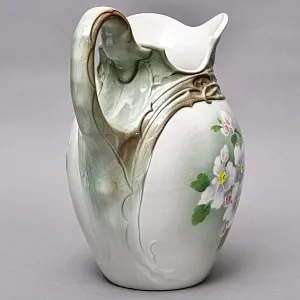 Фаянсовый Набор для Умывания «Яблоневый цвет», K&G Luneville Франция, 1900 - 1920 годы.