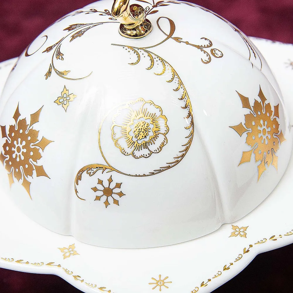 Фарфоровая Шкатулка «Рождественская Звезда», Villeroy&Boch Германия, конец ХХ века.