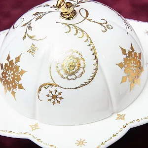 Фарфоровая Шкатулка «Рождественская Звезда», Villeroy&Boch Германия, конец ХХ века.