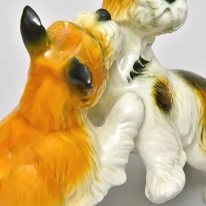 Редкость! Фарфоровая Статуэтка Пара Собак «Терьеры»,Карл Энс / Karl Ens, Германия -1936 год.