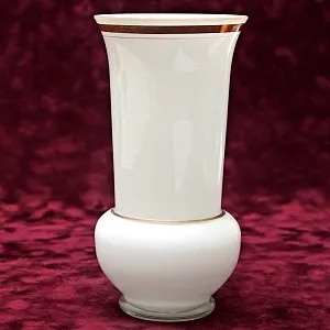 Агитационная Стеклянная Ваза «ВСХВ - Павильон СИБИРЬ», Завод «Красный Май» СССР -1954 год.