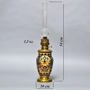 Антикварная Керосиновая Фарфоровая Лампа с Механизмом Hersteller Berlin, Германия 1920 -1925 год.