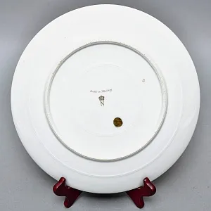 Коллекционная тарелка - блюдо «Наполеон в сражении при Гейльсберге», Фарфор Porcelaine de Paris Франция.