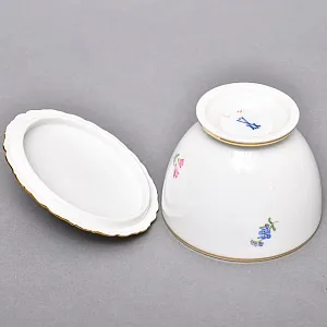 Фарфоровый Чайный Сервиз на 6-ть персон «Мейсенский букет», MEISSEN Германия, 1924 - 1934 годы.