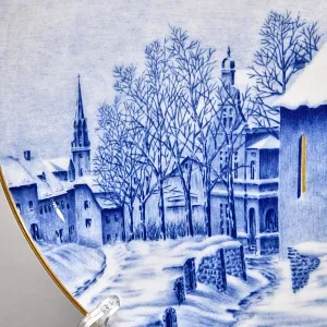 Коллекционная Фарфоровая Тарелка - Блюдо «Накануне Рождества», Hutschenreuther Германия - 1977 год.