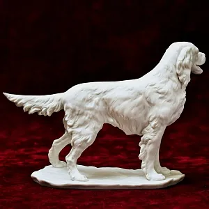 Бисквитный Фарфор Коллекционная Статуэтка «Собака - СЕТТЕР»,  Kaiser Германия - 1979 г.