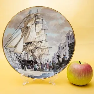 Коллекционная Тарелка «Парусные Корабли - ORIENTAL» Фарфор США, The FRANKLIN MINT -1981 год.