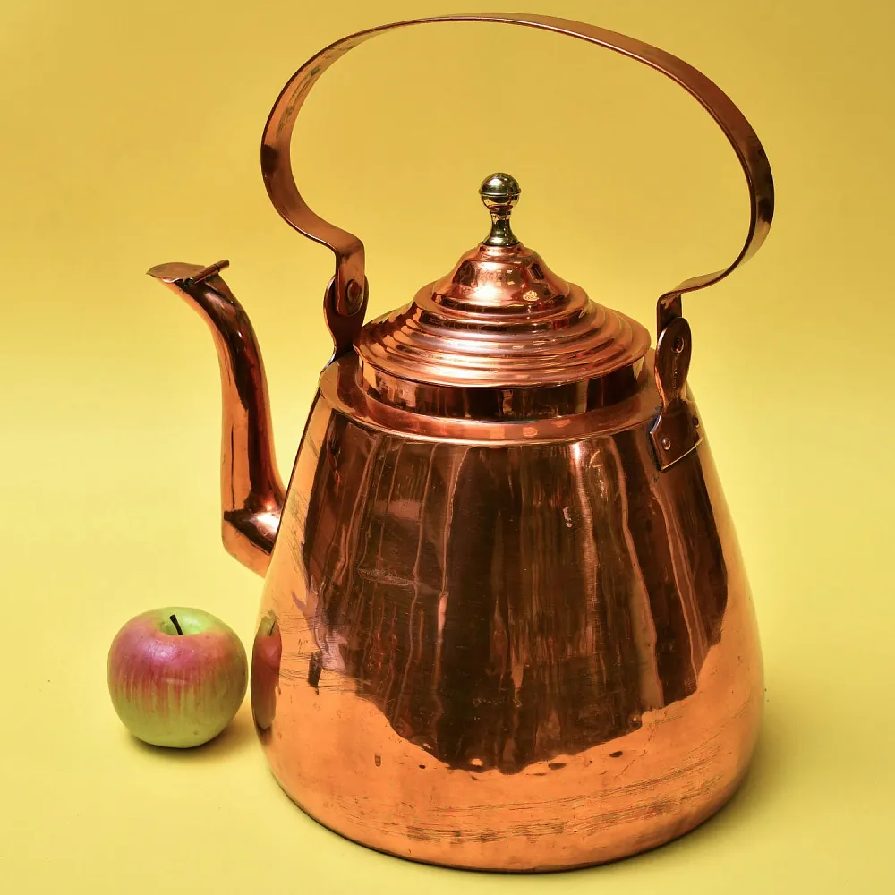 Большой Антикварный Медный Чайник на 12 литров. Германия начало ХХ века.