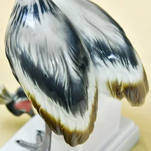 Коллекционная Фарфоровая статуэтка "Птицы. Венценосные журавли", Германия первая половина ХХ века.