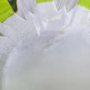 Винтажная Пепельница - Мелочевница «Листок Резеды» Хрусталь VAL SAINT LAMBERT Бельгия.