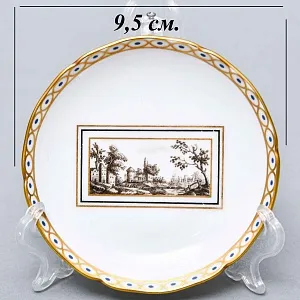 Редкость! Коллекционная Кофейная Пара «FIESOLE» Фарфор RICHARD GINORI, Италия.