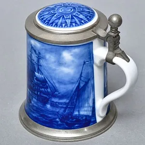 Коллекционная Пивная Кружка «Прибытие почтового парохода», фарфор, Berlin Design Германия -1978 год.