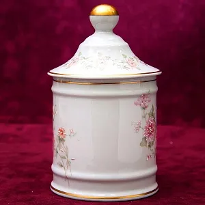Винтажная Фарфоровая Банка «VERO» для сыпучих продуктов Limoges, Франция.