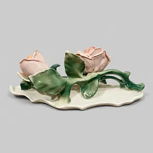 Коллекционная Фарфоровая статуэтка «Цветы Розы», Karl Ens Германия, первая половина ХХ века.