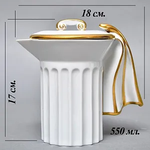  Фарфоровый Кофейный сервиз тет-а-тет «Греческие колонны» 8 предметов, Furstenberg Германия.