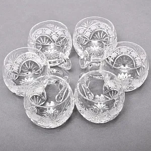 Винтажный Набор Хрустальных Чашек - Кружек Trischler Winterhalder Германия 70-е гг. 