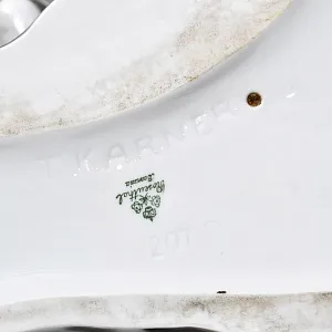 Большая! Авторская Фарфоровая статуэтка «Тигр с павлином», ROSENTHAL Германия, 1919 - 1934 годы. 