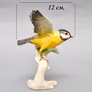 Коллекционная Фарфоровая статуэтка «Птица. Большая синица», Goebel Германия, 1979 - 1990 годы.