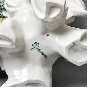 Большая Фарфоровая Статуэтка «Птица. Желто - Розовый Какаду» Н -36 см., Karl Ens Германия, 50-е годы.