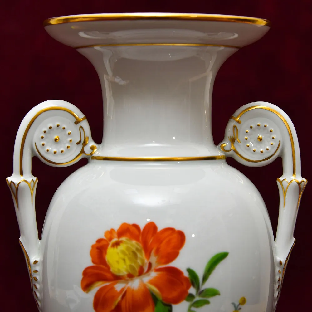 Коллекционная Фарфоровая Ваза «Цветочный Букет», MEISSEN Германия, середина ХХ века.