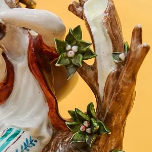 Электрическая Лампа - Светильник - Статуэтка «Мальчик с дудочкой» Фарфор Испания.