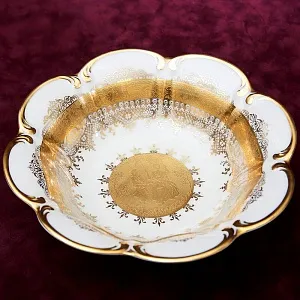 Роскошное Авторское Блюдо - Конфетница «Дама с Кавалером» DW PORZELLAN-MANUFAKTUR.