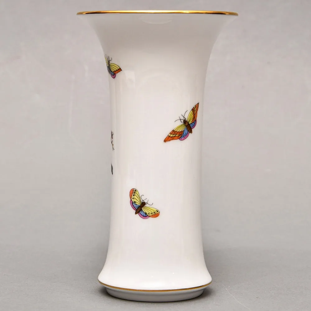 Небольшая Классическая Ваза для цветов «ROTHSHILD BIRDS», Фарфор Herend Венгрия.