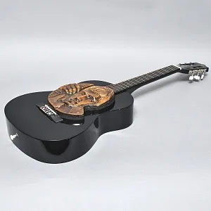 Авторское Настенное Панно «Гитара и Владимир Высоцкий», медь, СССР 80-е годы ХХ века.