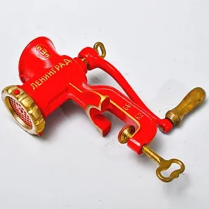 Винтажная Ручная Механическая Мясорубка «ЛЕНИНГРАД», СССР 50-е годы ХХ века..