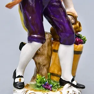 Парные Фарфоровые статуэтки «Молодое вино. Садовник и Садовница», RUDOLF KAMMER Германия - 50гг.