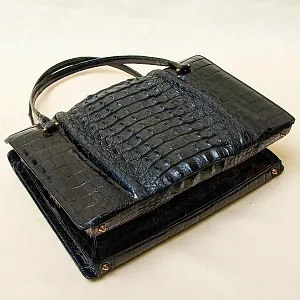Дамская Сумка из Натуральной Крокодиловой Кожи Западная Германия 50 -е годы ХХ века..