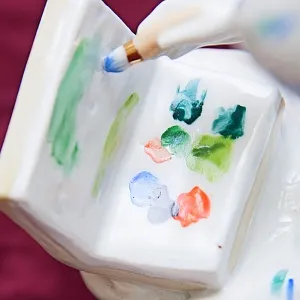 Редкая! Коллекционная Авторская Фарфоровая статуэтка «На Этюдах», ДФЗ - Дулево, СССР 50 гг. 