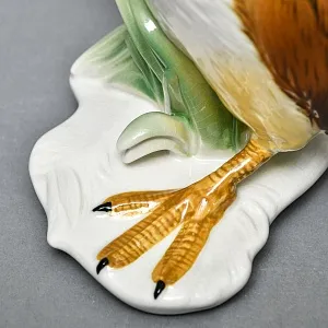 Редкость!  Птица - Большая Фарфоровая статуэтка «Чомга - Поганка» Карл Энс / Karl Ens, Германия -50 гг.